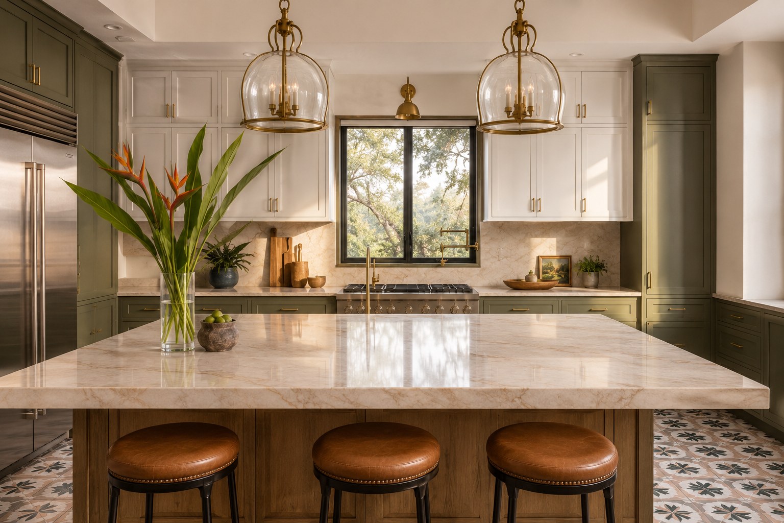 Cibolo Canyon Kitchen — Taj Mahal quartzite in San Antonio, TX